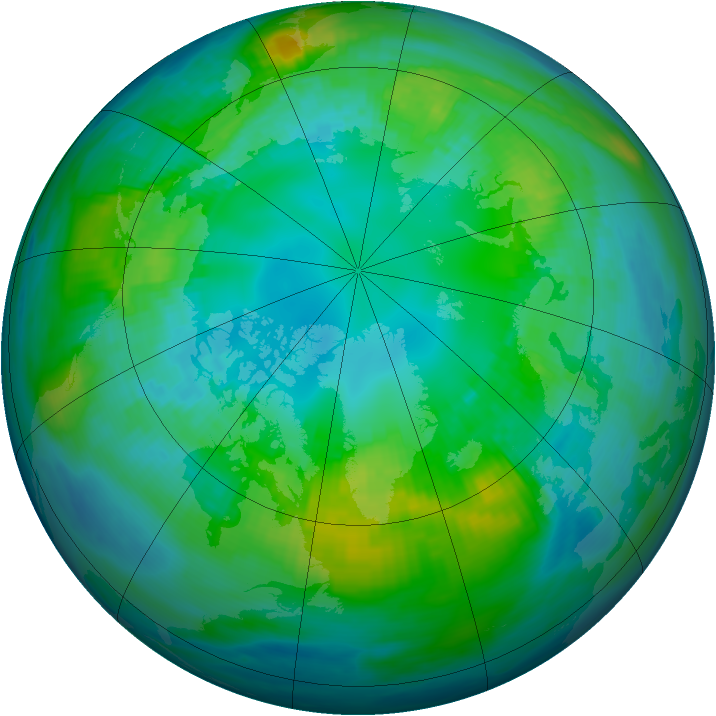 Arctic ozone map for 26 October 1982